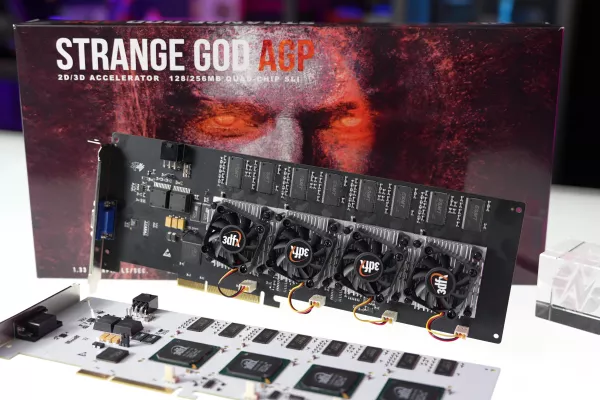 Two reconstructed Voodoo 5 6000 GPUs